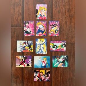 Rare Vintage Sailor Moon Lot of 11 Series 3 Trading Cards Cardzillion/Bandai/DIC